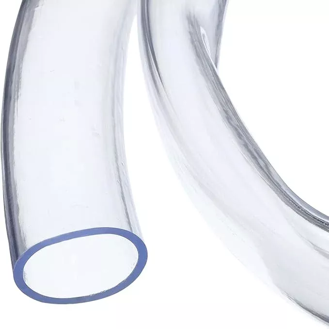 1 1/4" x 1 1/2" Clear Plastic PVC Tubing 5ft Flexible Vinyl Tube, [for Garden Irrigation, Water Hose, Fish Tank, Aquarium] - 31.8mm x 38.1mm