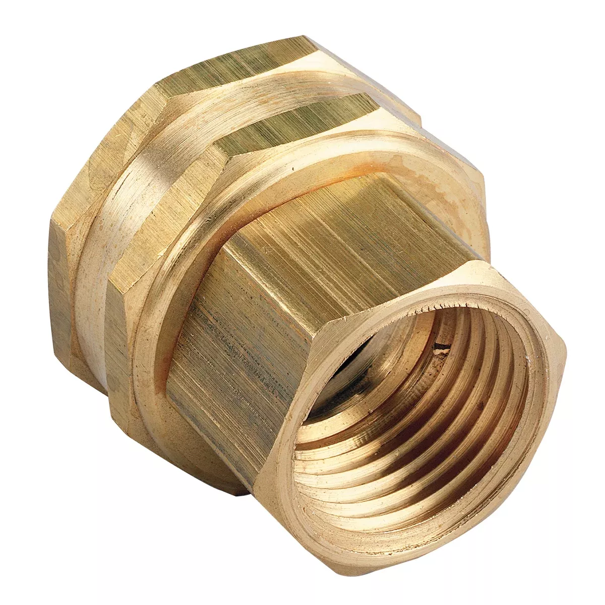 1-2-fpt-x-3-4-fht-brass-swivel-53037 1/2" FPT x 3/4" FHT Brass Swivel 53037