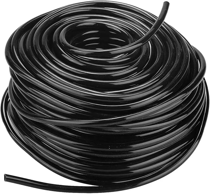1-4-inch-garden-watering-tube-4mm-water-tube-irrigation-system-hose-blank-distri 1/4 inch Garden Watering Tube, 4mm Water Tube Irrigation System Hose Blank Distribution Line Plant Drip Automatic Pipe DIY Agriculture Hydroponics Misting Tubing Patio Lawn Yard Greenhouse Outdoor