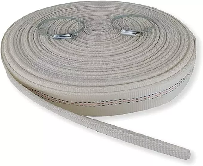 1-5-30m-98ft-lay-flat-hose-pool-cleaning-belt-water-discharge-pump-hose-with-alu 1.5"30M-98ft Lay-Flat Hose Pool Cleaning Belt Water Discharge Pump Hose With Aluminum Clamps Fittings Fire Hose Length Connection Hose Sump Pump Well Pump for House Garden and Irrigation Firehose
