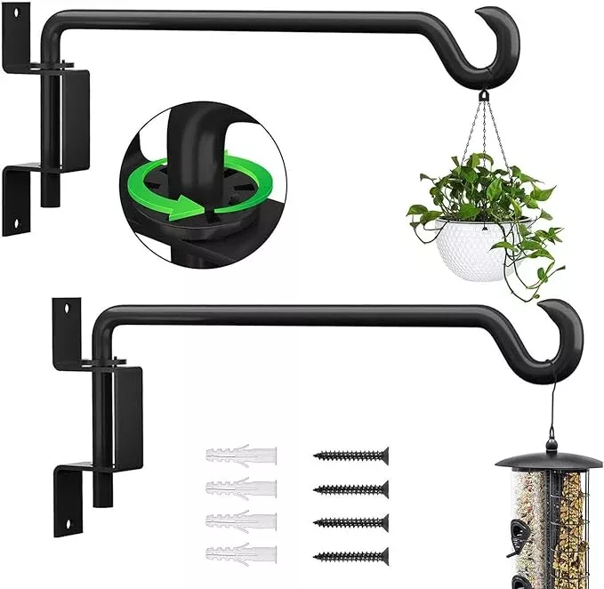 10-inch-hanging-plant-holder-wall-plant-hanger-plant-hangers-outdoor-swivel-plan 10 Inch Hanging Plant Holder, Wall Plant Hanger, Plant Hangers Outdoor, Swivel Plant Hanger, for Outdoor Hanging Bird Feeders, Wind Chimes, Plant Baskets, Black