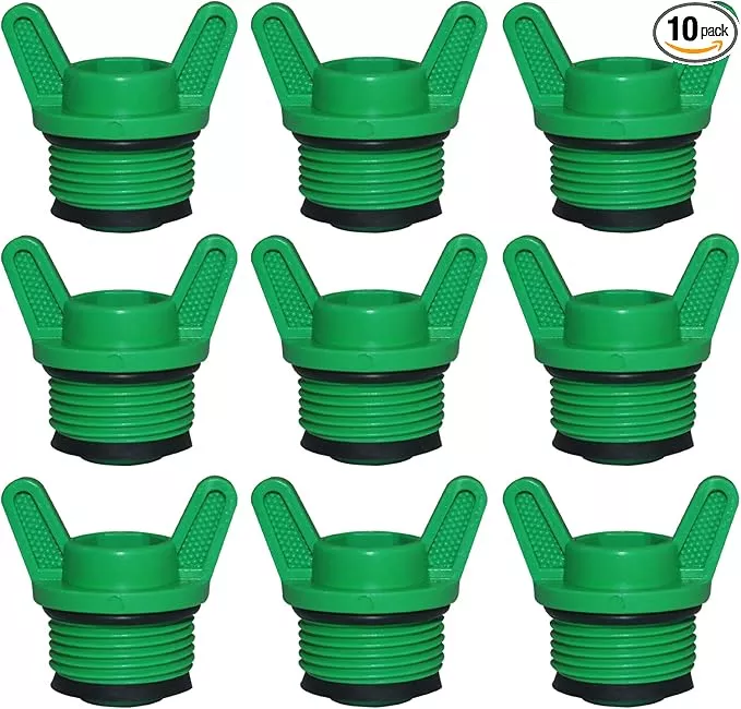 10 Pieces PT Male Thread PPR Pipe Plug Garden Irrigation Tubing Stopper Drain Plugs Caps for Garden Lawn Irrigation Watering Equipment (3/4 inch)
