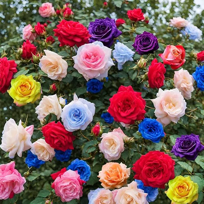 100-rose-seeds-16-blue-red-pink-yellow-heirloom-varieties-colorful-perennial-shr 100+ Rose Seeds: 16 Blue Red Pink Yellow Heirloom Varieties for Colorful Perennial Shrubs