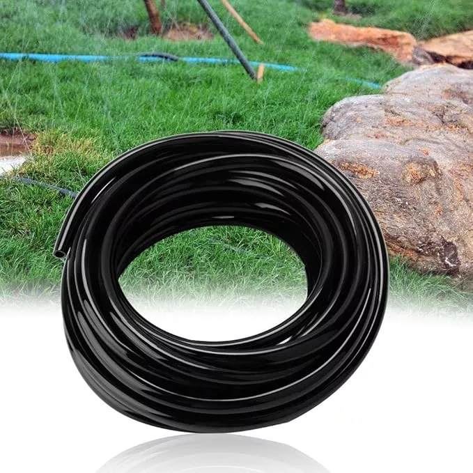 10m-irrigation-watering-hose-systems-8-11mm-pvc-flexible-pipe-drip-hose-tubing-w 10M Irrigation Watering Hose Systems, 8/11mm PVC Flexible Pipe Drip Hose Tubing Watering Equipment,for Greenhouse flower plants lawn Garden