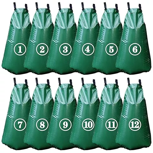 12-pack-20-gallon-tree-watering-bags-reusable-heavy-duty-slow-release-gator-bags 12 Pack 20 Gallon Tree Watering Bags, Reusable, Heavy Duty and Slow Release Gator Bags for Trees, Premium PVC Plant Drip Irrigation Bags,5-8 Hours Releasing Time