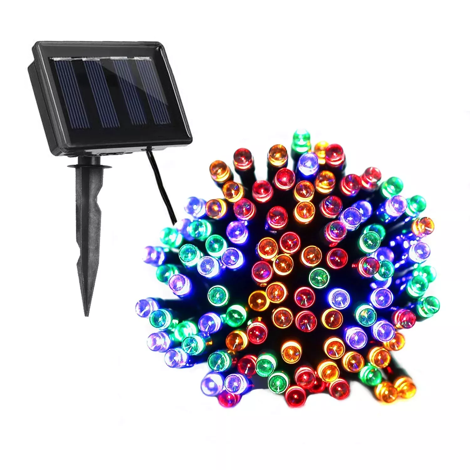 12m-100-leds-solar-string-fairy-lights-multicolor-string-lamps-garden-xmas-lamp 12M 100 LEDs Solar String Fairy Lights Multicolor String Lamps Garden Xmas Lamp