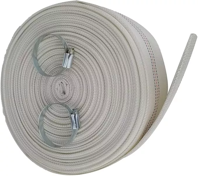 2-98-heavy-duty-backwash-water-hose-with-clamps-fire-hose-lay-flat-discharge-pum 2"×98' Heavy Duty Backwash Water Hose with Clamps Fire Hose Lay-Flat Discharge Pumping Hose Garden Hose Pool Cleaning PVC Weather Resistant Hose for Home Agricultural Irrigation Water Transfer