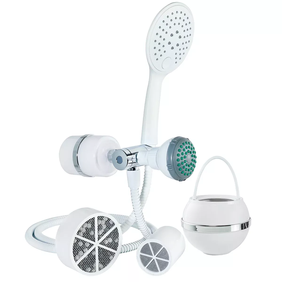 2-in-1 Combo Shower Filter and Bath Ball Bundle