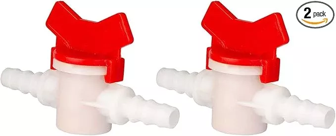 2-pack-barbed-ball-valve-3-4-od-in-line-ball-valve-shut-off-switch-with-hose-bar 2 Pack Barbed Ball Valve 3/4" OD In-Line Ball Valve Shut-Off Switch with Hose Barb for Drip Irrigation and Aquariums Agricultura Garden