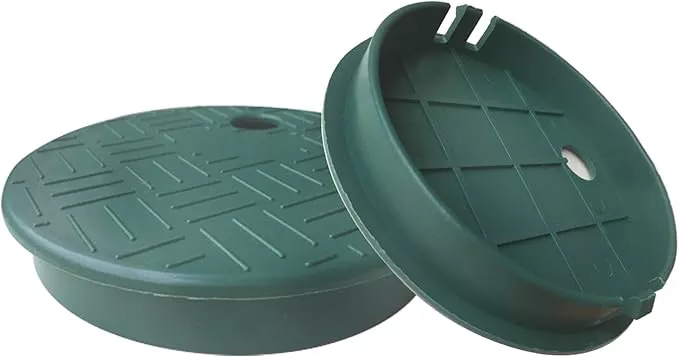 2-pcs-valve-box-cover-lid-id-5-5-od-6-replacement-valve-box-irrigation-cover-gro 2 Pcs Valve Box Cover Lid ID 5.5" OD 6" Replacement Valve Box Irrigation Cover Ground Sprinkler Cover icv Cover Sprinkler Box Cover Lid Sprinkler Covers Garden Lawn Irrigation Box Lid