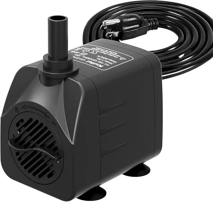 200gph-submersible-water-pump-750l-h-16w-ultra-quiet-fountain-pump-with-5-2ft-hi 200GPH Submersible Water Pump(750L/H,16W),Ultra Quiet Fountain Pump with 5.2ft. High Lift,Pond Pump for Fish Tank, Pond, Aquarium, Statuary, Hydroponics.