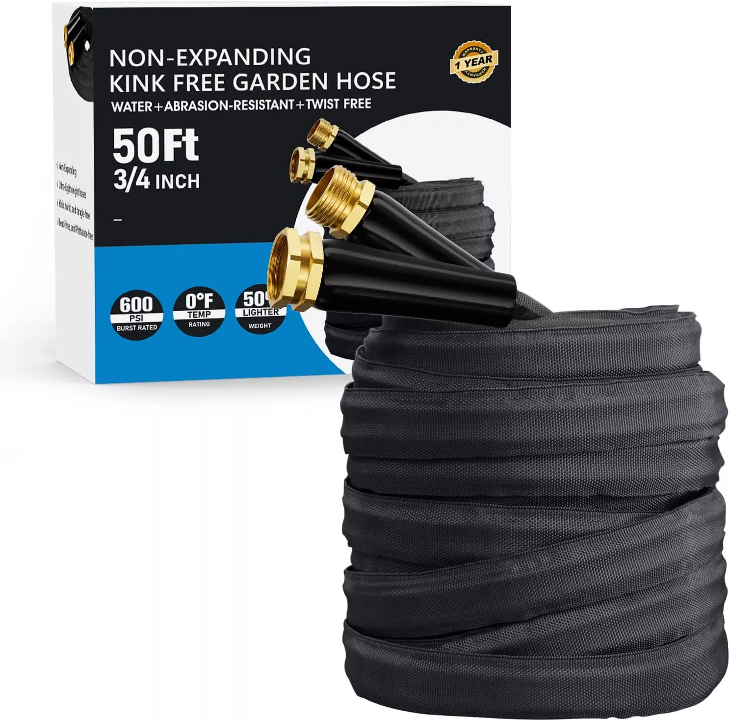 2025-upgraded-50ft-non-expanding-garden-hose-lightweight-flexible-ultra-light-wa 2025 Upgraded 50FT Non-Expanding Garden Hose, Lightweight, Flexible Ultra-Light Water Hose, Burst-Resistant, Lead-Free, Anti-Kink, High-Pressure