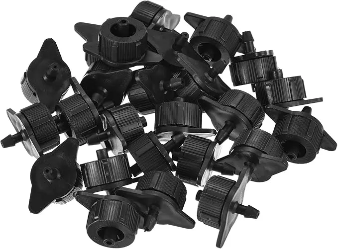 25-pack-pressure-compensating-dripper-garden-irrigation-maintain-constant-flow-d 25 Pack Pressure Compensating Dripper - Garden Irrigation, Maintain Constant Flow & Drip Emitter, Apply to Outdoor Garden Lawn Tree (1 Gallon Per Hour, Black)
