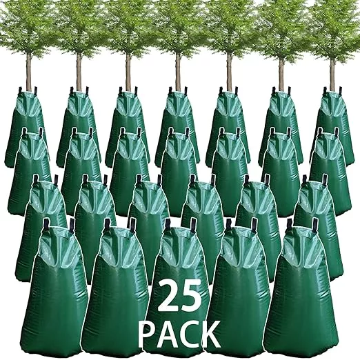 25-pack-tree-watering-bag-20-gallon-slow-release-watering-bag-trees-premium-pvc- 25 Pack Tree Watering Bag, 20 Gallon Slow Release Watering Bag for Trees, Premium PVC Shrub Watering Bag with Heavy Duty Zipper, Sturdy Reusable Drip Irrigation Bag
