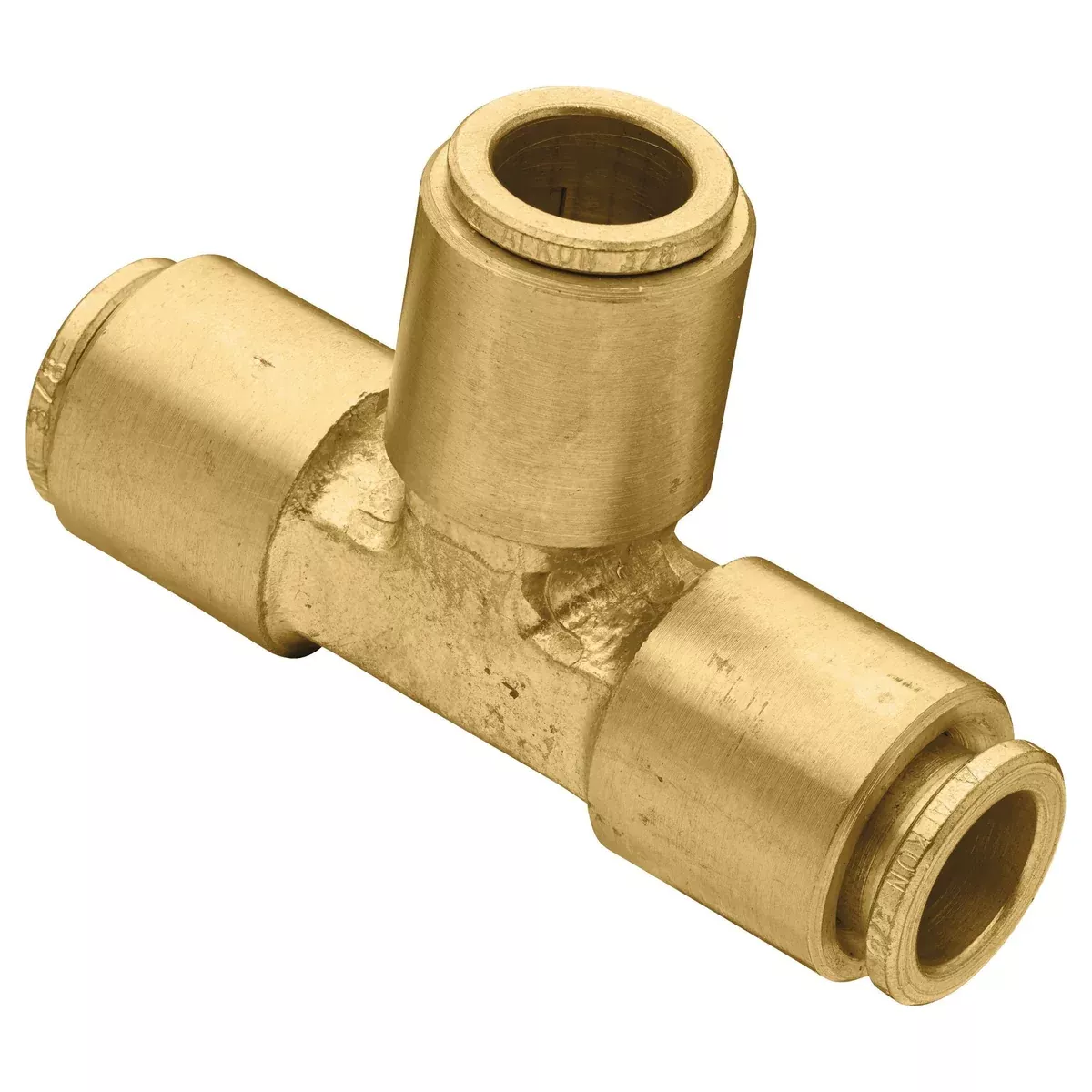 3-8-inch-brass-slip-lok-3-way-tee-92120 3/8 Inch Brass Slip-Lok 3 Way Tee 92120