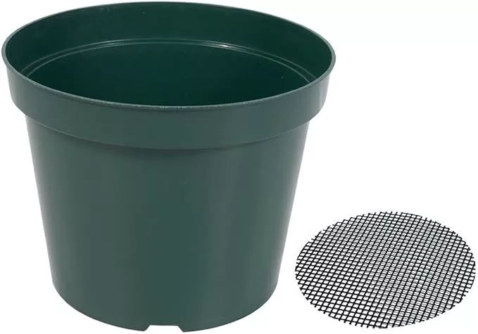 40-pack-4-inch-plastic-nursery-pots-with-mesh-pad-thick-sturdy-plastic-plant-pot 40 Pack 4 Inch Plastic Nursery Pots with Mesh Pad, Thick Sturdy Plastic Plant Pots with Drainage Holes Indoor/Ourdoor Flower Planter Pots, Green