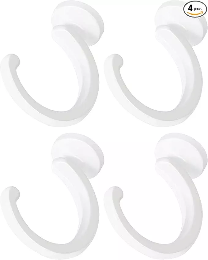 4pcs Ceiling Hooks for Hanging Plants, Lights - Metal Small Heavy Duty Indoor/Outdoor Wall Plant Hanger Swag Hooks