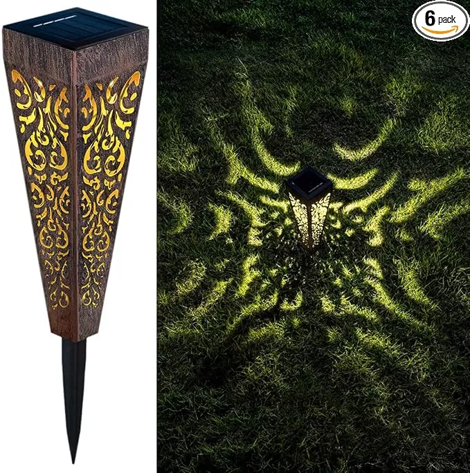 6pcs-solar-lights-outdoor-pathway-garden-stakes-lights-waterproof-led-patio-walk 6Pcs Solar Lights Outdoor Pathway Garden Stakes Lights Waterproof LED for Patio, Walkway, Lawn Decorations,Christmas Gifts for Mom Dad (Copper)
