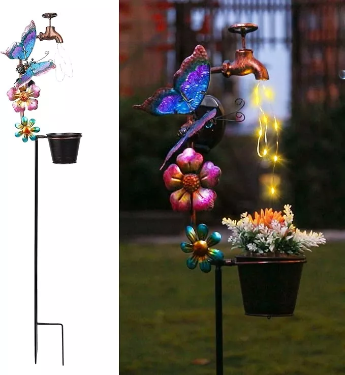 afirst-solar-outdoor-decorative-butterfly-lights-faucet-shaped-twinkling-light-g Afirst Solar Outdoor Decorative Butterfly Lights - Faucet Shaped Twinkling Light Garden Stake Decorations for Pathway Lawn Patio Courtyard Backyard