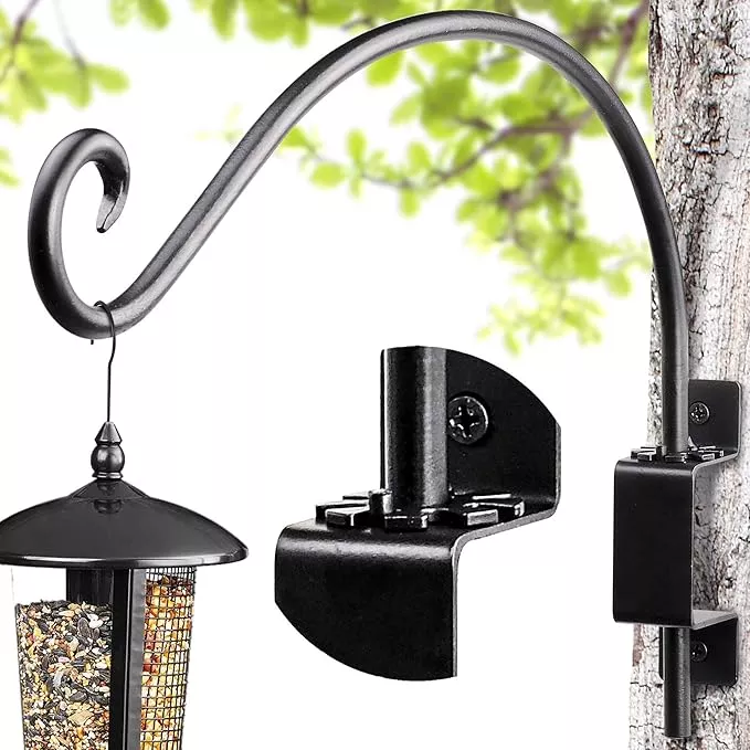 ajart-bird-feeder-hangers-outdoor-12-inch-swivel-hanging-plant-bracket-indoor-wa AJART Bird Feeder Hangers Outdoor: 12-Inch Swivel Hanging Plant Bracket for Indoor Wall Mount - Swivel Plant Hook for Flower Basket