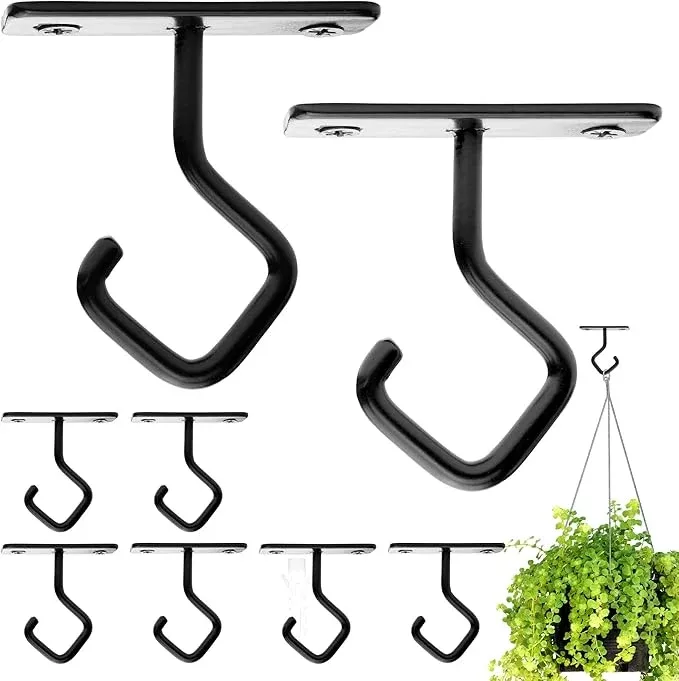 ajart-ceiling-hooks-hanging-plants-iron-plant-hanger-wall-mount-8-pack-2-5-inch- AJART Ceiling Hooks for Hanging Plants: Iron Plant Hanger for Wall Mount - 8 Pack/2.5 Inch Ceiling Hook for Indoor Use