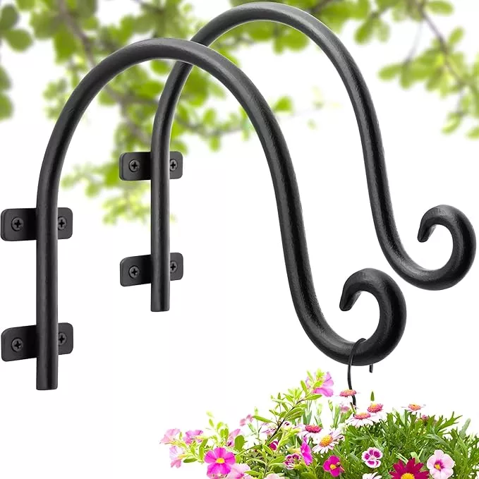 ajart-hanging-plant-hanger-outdoor-bird-feeder-hangers-outside-8-inch-plant-hook AJART Hanging Plant Hanger Outdoor: Bird Feeder Hangers for Outside - 8 inch Plant Hooks for Hanging Flower Baskets 4 Pieces