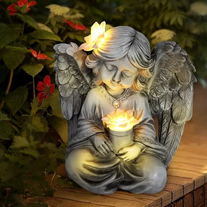 angel-garden-statues-outside-solar-angels-cemetery-grave-outdoor-angel-statues-g Angel Garden Statues for Outside, Solar Angels for Cemetery Grave, Outdoor Angel Statues for Garden Yard Patio Decor, Garden Sculptures for Halloween Christmas Decorations, Gift for Mom Housewarming