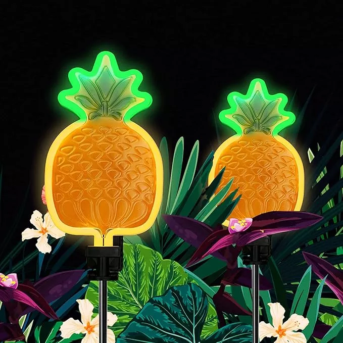 angmln-solar-pineapple-neon-light-2-metal-garden-stake-lights-42-inch-path-light ANGMLN Solar Pineapple Neon Light - 2 Metal Garden Stake Lights 42 inch Path Lighting for Garden Yard Lawn Patio Walkway Decor Gifts for Mom Grandmother