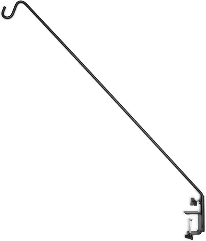 ashman-deck-hook-1-pack-49-inch-deck-hook-double-forged-solid-metal-single-piece Ashman Deck Hook (1 Pack, 49-Inch Deck Hook), Double Forged Solid Metal Single Piece Rod, Ideal for Bird Feeders, Plant Hangers, Coconut Shell Hanging Baskets, and Lanterns.