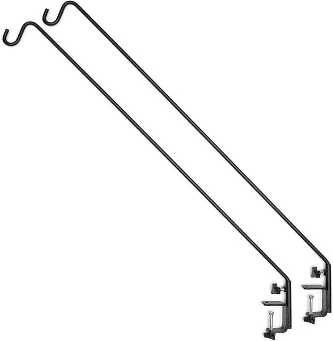 ashman-deck-hook-2-pack-49-inch-deck-hook-double-forged-solid-metal-single-piece Ashman Deck Hook (2 Pack, 49-Inch Deck Hook), Double Forged Solid Metal Single Piece Rod, Ideal for Bird Feeders, Plant Hangers, Coconut Shell Hanging Baskets, and Lanterns.