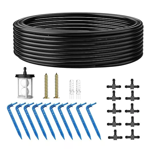 automatic-irrigation-accessories-contain-10-meter-irrigation-hose-10-irrigation- Automatic Irrigation Accessories Contain 10 Meter Irrigation Hose,10 Irrigation Drippers,10 Tees and Filter for Garden Plant Irrigation,Expansion Irrigation Kits for Solar Irrigation System