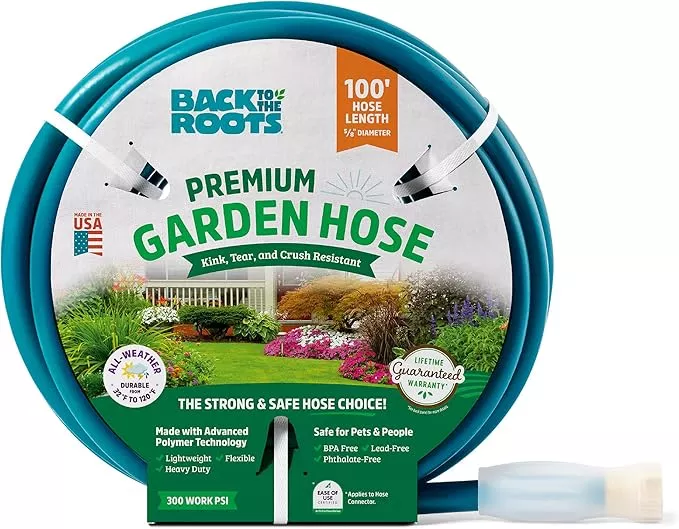back-to-roots-kink-resistant-bpa-free-garden-hose-100ft Back to the Roots Kink Resistant, BPA-Free Garden Hose, 100ft