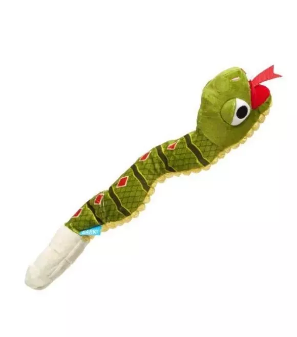 BARK, Toxic Tony Rattlesnake Plush Dog Toy
