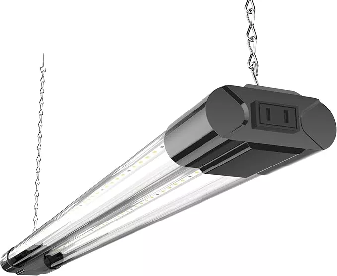 BBOUNDER 1 Pack 2ft LED Grow Light, Sunlike Full Spectrum Integrated Plant Light for Hydroponic Indoor Plant Seedling Veg and Flower, Plug in Plant Light with On/Off Switch