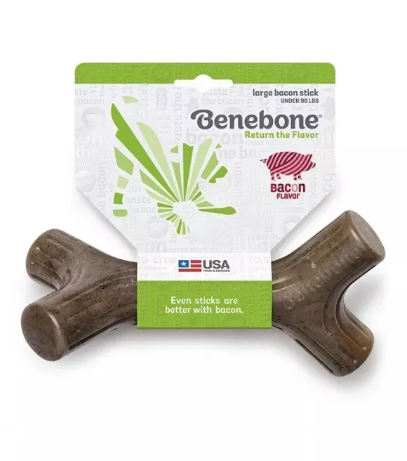 Benebone, Bacon Stick Dog Chew Toy