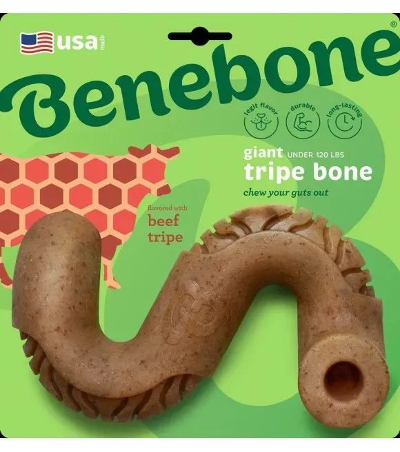 Benebone, Beef Tripe Bone Dog Chew Toy