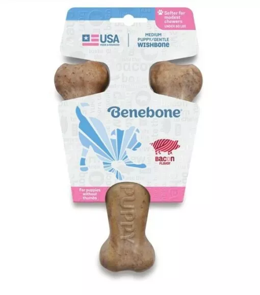 Benebone, Puppy Wishbone Dog Chew Toy