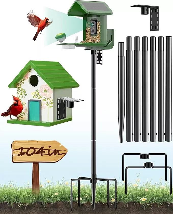 bird-feeder-pole-104-inch-height-bird-house-pole-with-1-inch-dia-heavy-duty-bird Bird Feeder Pole – 104 Inch Height Bird House Pole with 1-Inch Dia Heavy Duty for Birdfeeders, Feeding Stand with Mount Kit for Outdoor, Slip-Fit Connection