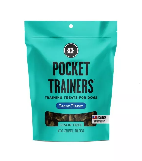 bixbi-pocket-training-treat-bacon-6-oz Bixbi, Pocket Training Treat Bacon, 6 oz