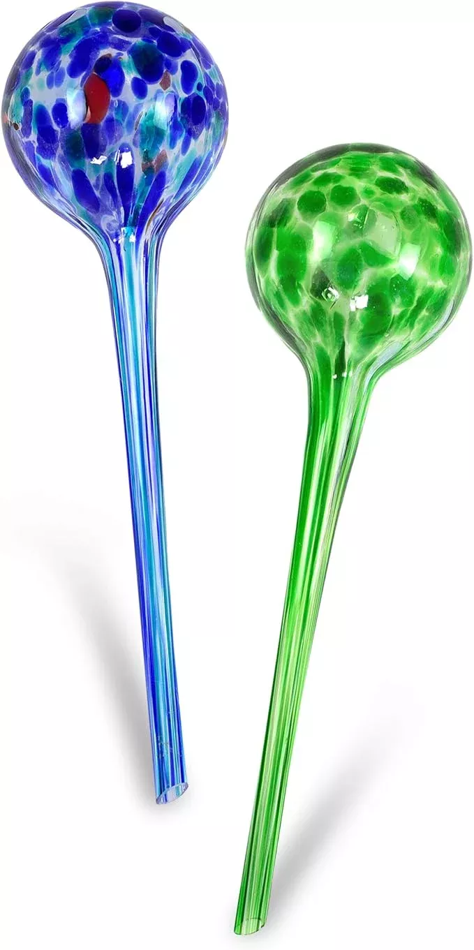 blazin-automatic-irrigation-drippers-extra-large-watering-globes-indoor-plants-h Blazin Automatic Irrigation Drippers Extra Large | Watering Globes for Indoor Plants | House Plant Water Bulb | Up to Two Weeks 2pc Set (Jumbo)