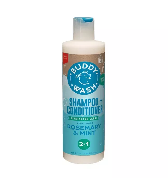 Buddy Biscuits, Buddy Wash Rosemary & Mint 2-in-1 Shampoo + Conditioner, 16 oz