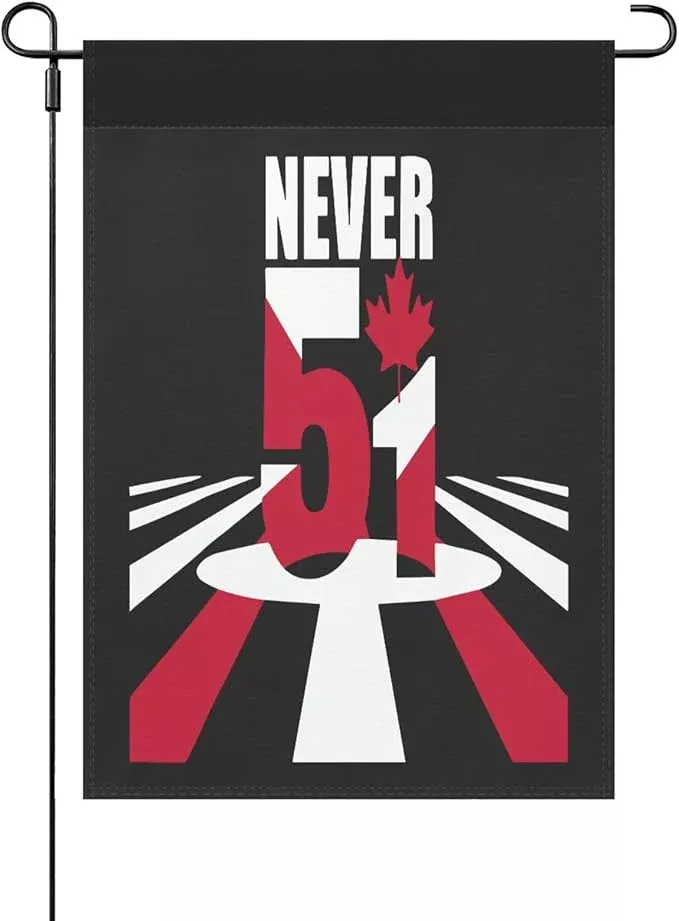 canada-never-51st-state-garden-flags-12x18-double-sided-funny-banner-home-garden Canada Never 51st State Garden Flags 12x18 Double Sided Funny Banner for Home Garden Patio and Yard