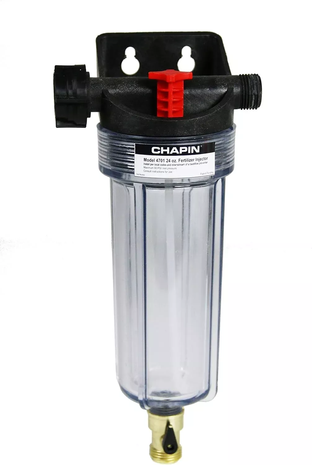 chapin-4701-hydrofeed-24-ounce-in-line-auto-mix-fertilizer-injector-system-24-ou Chapin 4701 HydroFeed 24-Ounce in-Line Auto-Mix Fertilizer Injector System, 24-Ounce, Drip Irrigation System (1 Feeder/Package)