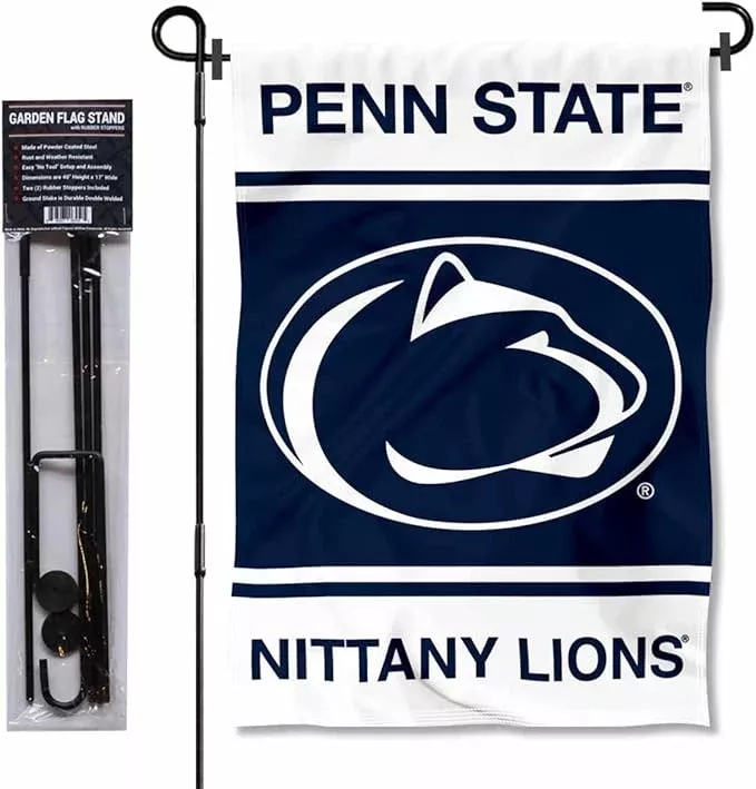 college-flags-banners-co-penn-state-nittany-lions-we-are-garden-flag-with-stand- College Flags & Banners Co. Penn State Nittany Lions WE are Garden Flag with Stand Holder