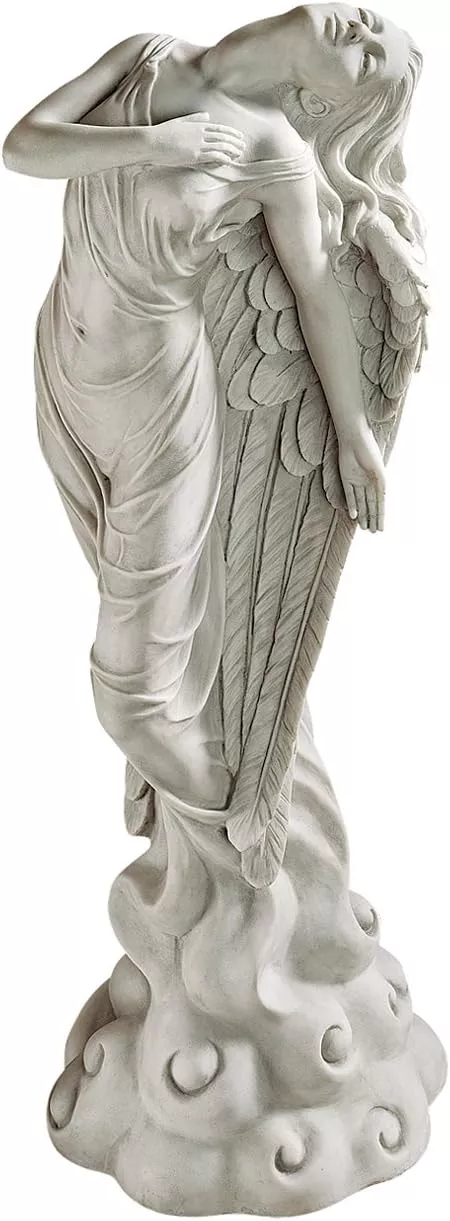 design-toscano-ascending-angel-garden-statue-medium-antique-stone Design Toscano Ascending Angel Garden Statue, Medium, Antique Stone