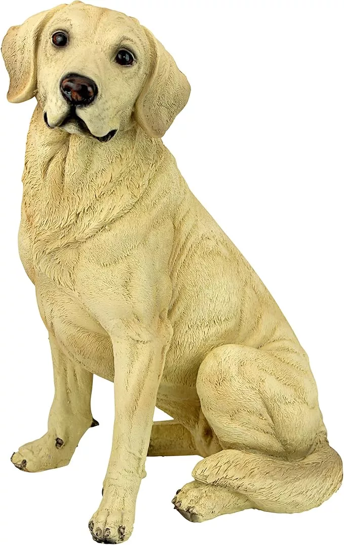 design-toscano-golden-labrador-retriever-dog-garden-statue-15-inch-full-color Design Toscano Golden Labrador Retriever Dog Garden Statue, 15 Inch, Full Color