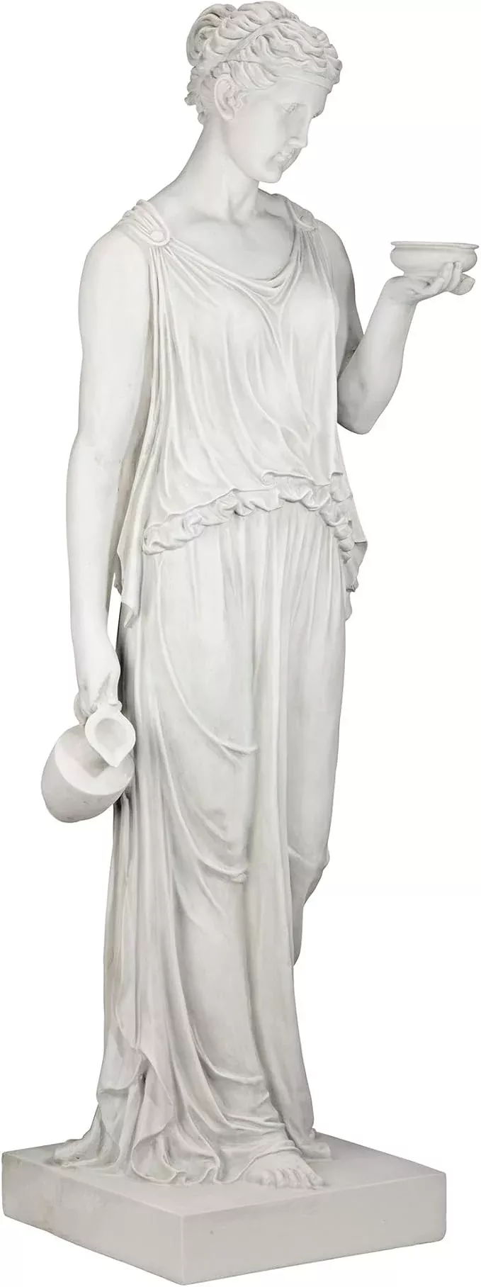 design-toscano-hebe-greek-woman-patron-youth-indoor-outdoor-garden-statue-estate Design Toscano Hebe Greek Woman Patron of Youth Indoor/Outdoor Garden Statue, Estate Size, 62 inches tall, Cast Stone Resin, Antique Stone Finish