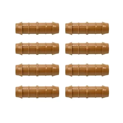 Dnyta 20pcs Drip Irrigation Fittings Drip Line Connectors Kit 17mm Drip Irrigation Tubing 1/2 Inch Drip Irrigation Kit for Most 1/2" Irrigation Tubing or Sprinkler Systems