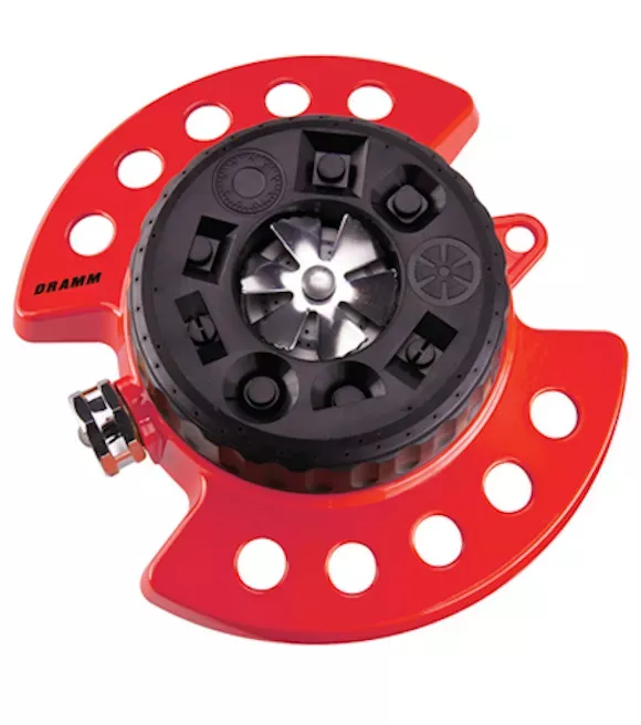 dramm-red-9-pattern-turret-style-sprinkler Dramm, Red 9-Pattern Turret Style Sprinkler