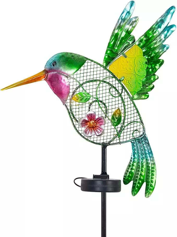 dreamysoul-outdoor-solar-garden-lights-metal-hummingbird-garden-stake-lights-out dreamysoul Outdoor Solar Garden Lights, Metal Hummingbird Garden Stake Lights for Outdoor Garden Patio Yard Pathway
